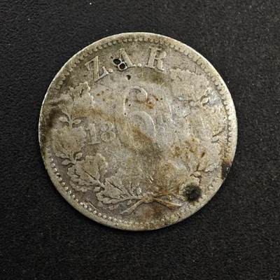 【淘币小摊】实时拍第八百七十七拍   散币场    每周一统一发货 - 南非德兰士瓦6便士银币