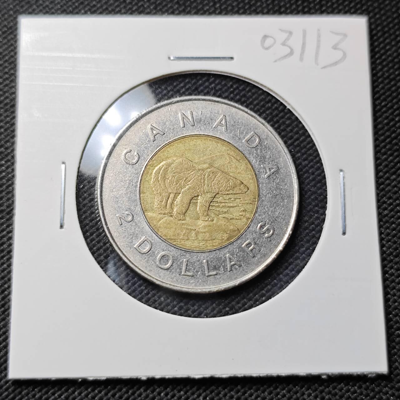 KK钱币收藏小铺   第403期 2月预留时间 周末发货 1996加拿大2元 