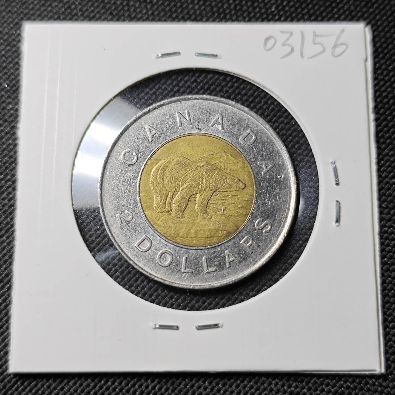 KK钱币收藏小铺   第403期 2月预留时间 周末发货  加拿大2元