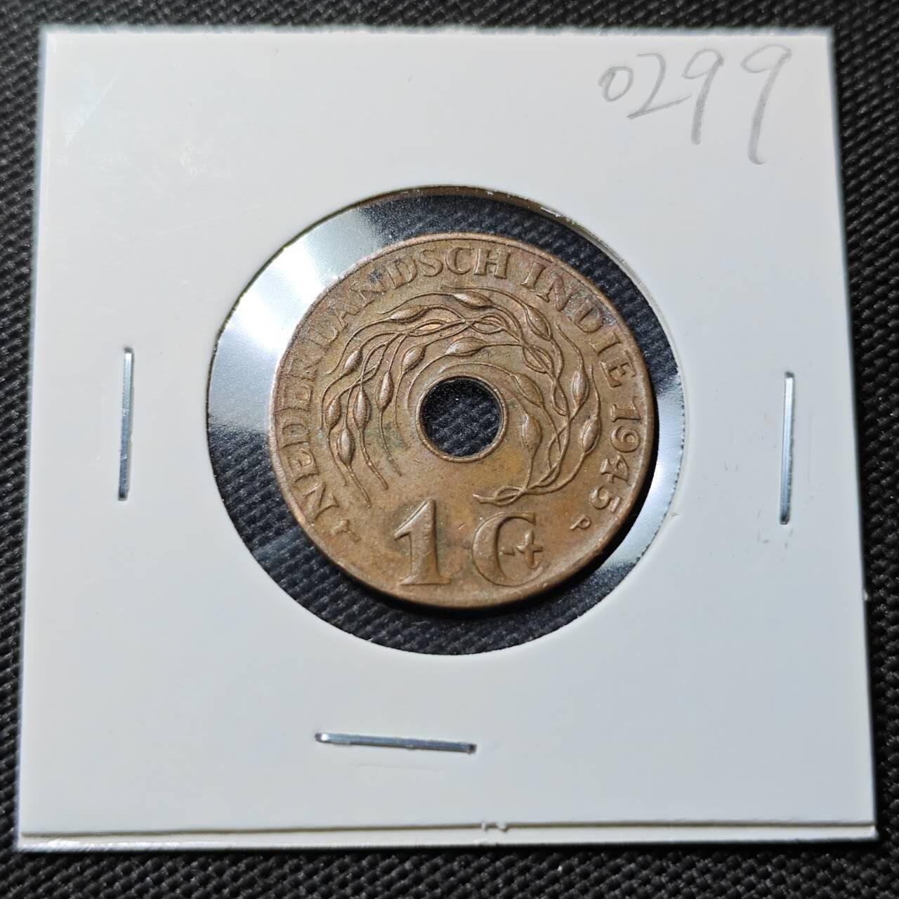 KK钱币收藏小铺   第402期 2月预留时间 周末发货  荷属东印度一分铜币