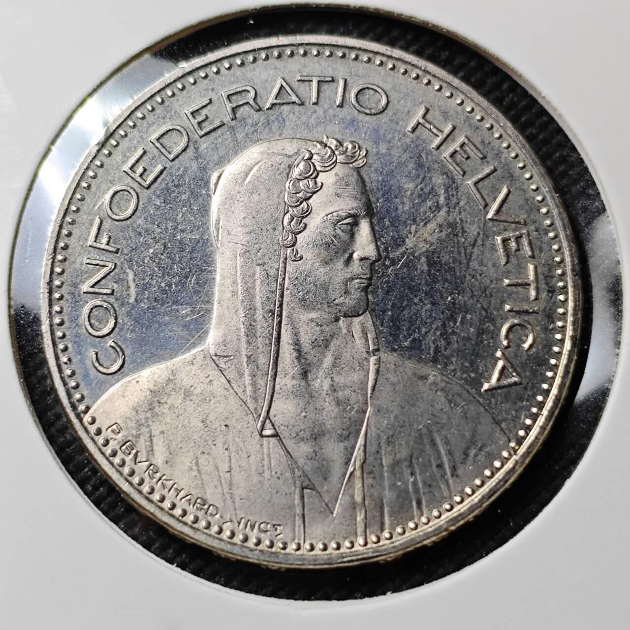 KK钱币收藏小铺   第403期 2月预留时间 周末发货  1996瑞士5法郎