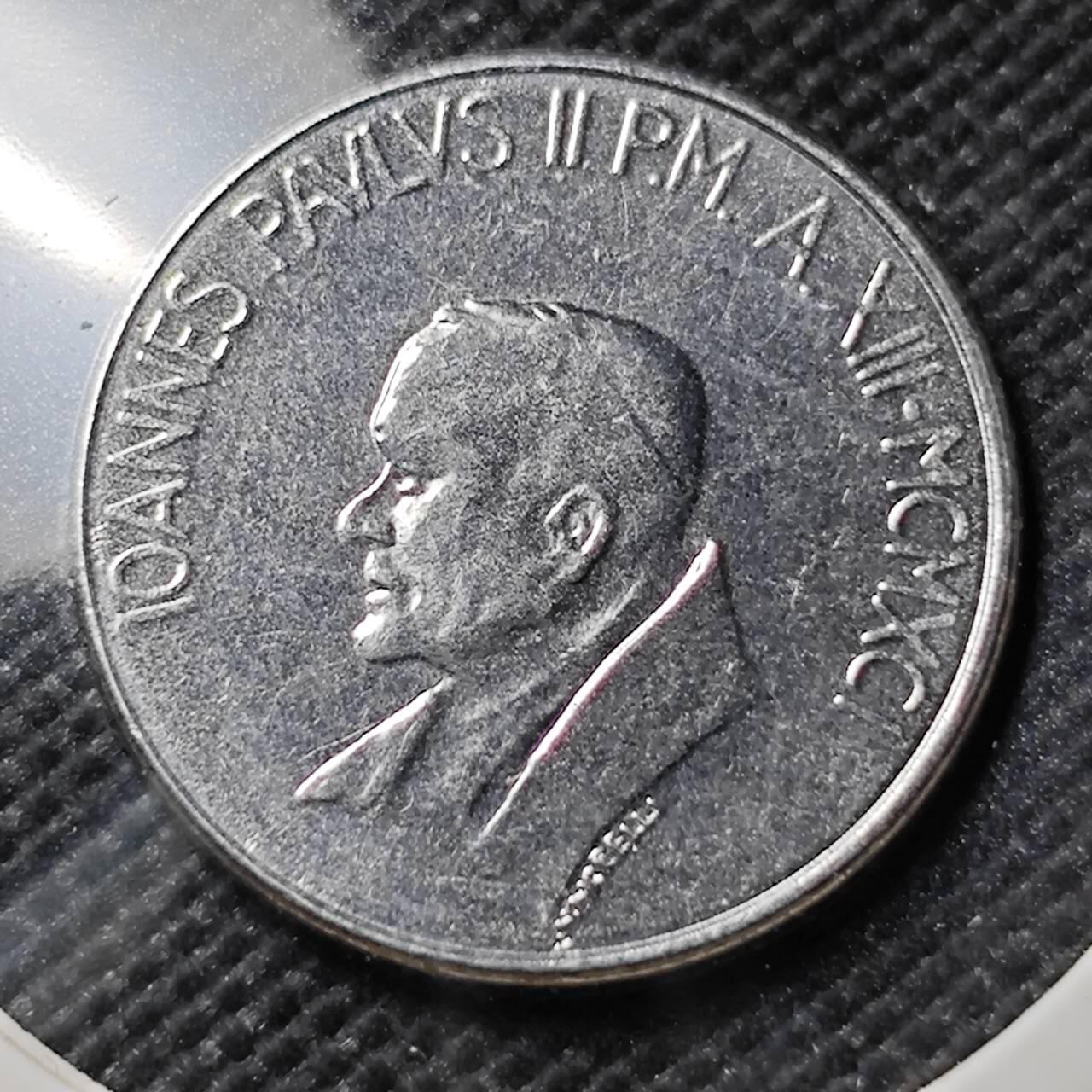 KK钱币收藏小铺   第403期 2月预留时间 周末发货 梵蒂冈100里拉