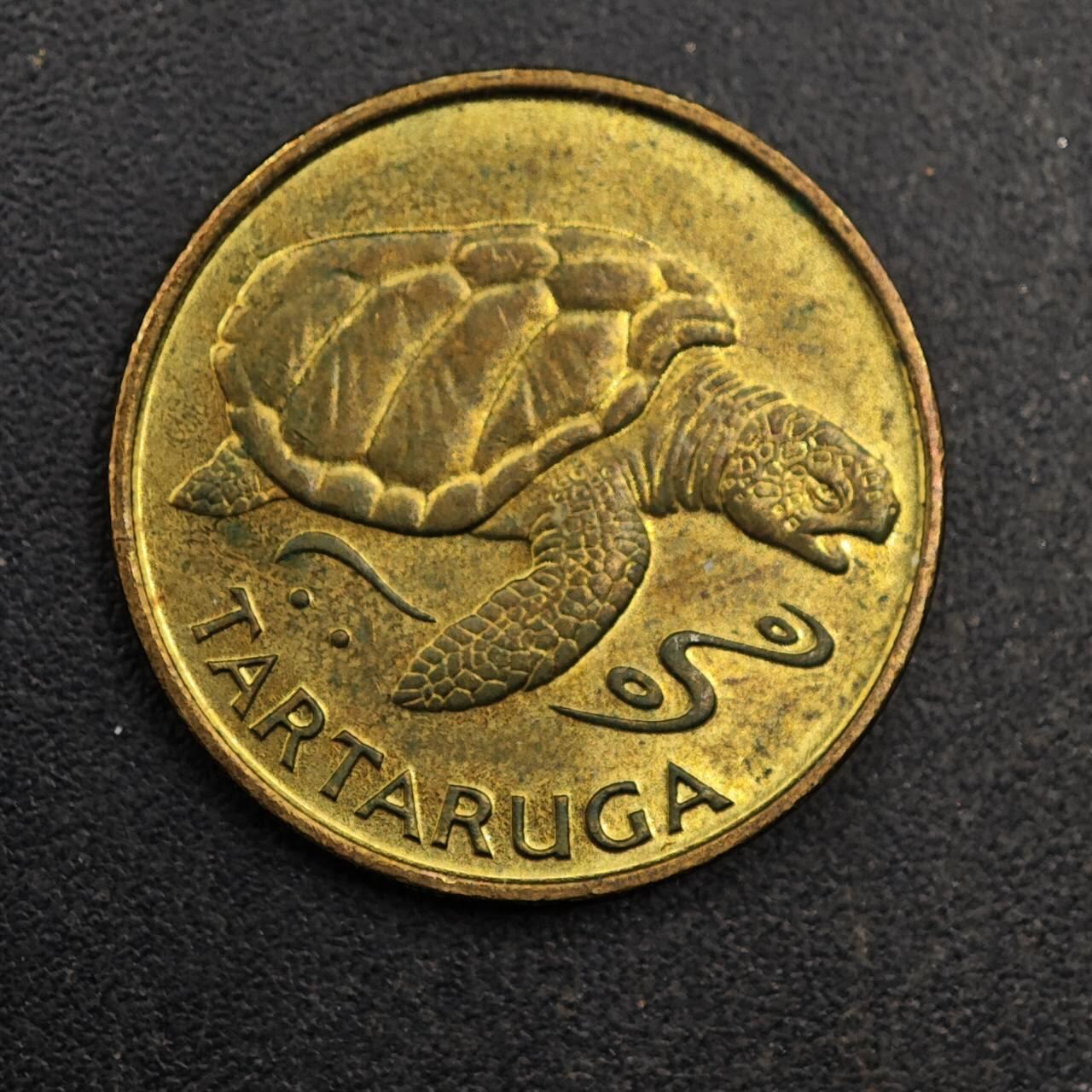 【淘币小摊】实时拍第八百七十七拍   散币场    每周一统一发货 佛得角1994年1埃斯库多海龟铜币