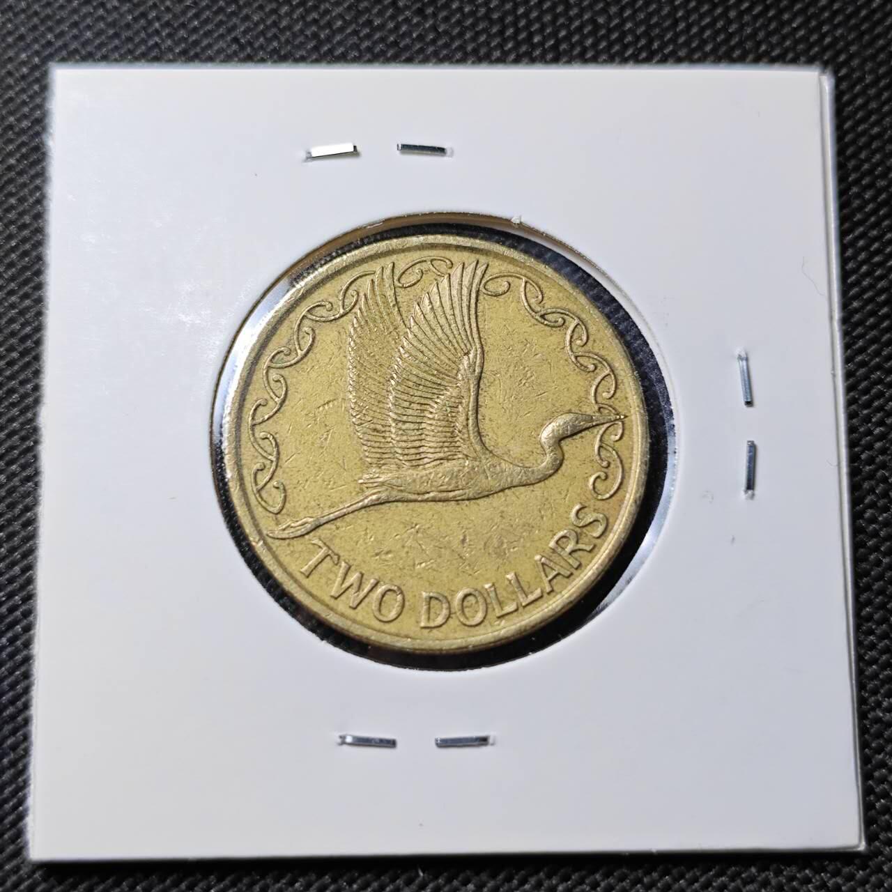 KK钱币收藏小铺   第403期 2月预留时间 周末发货  新西兰2元