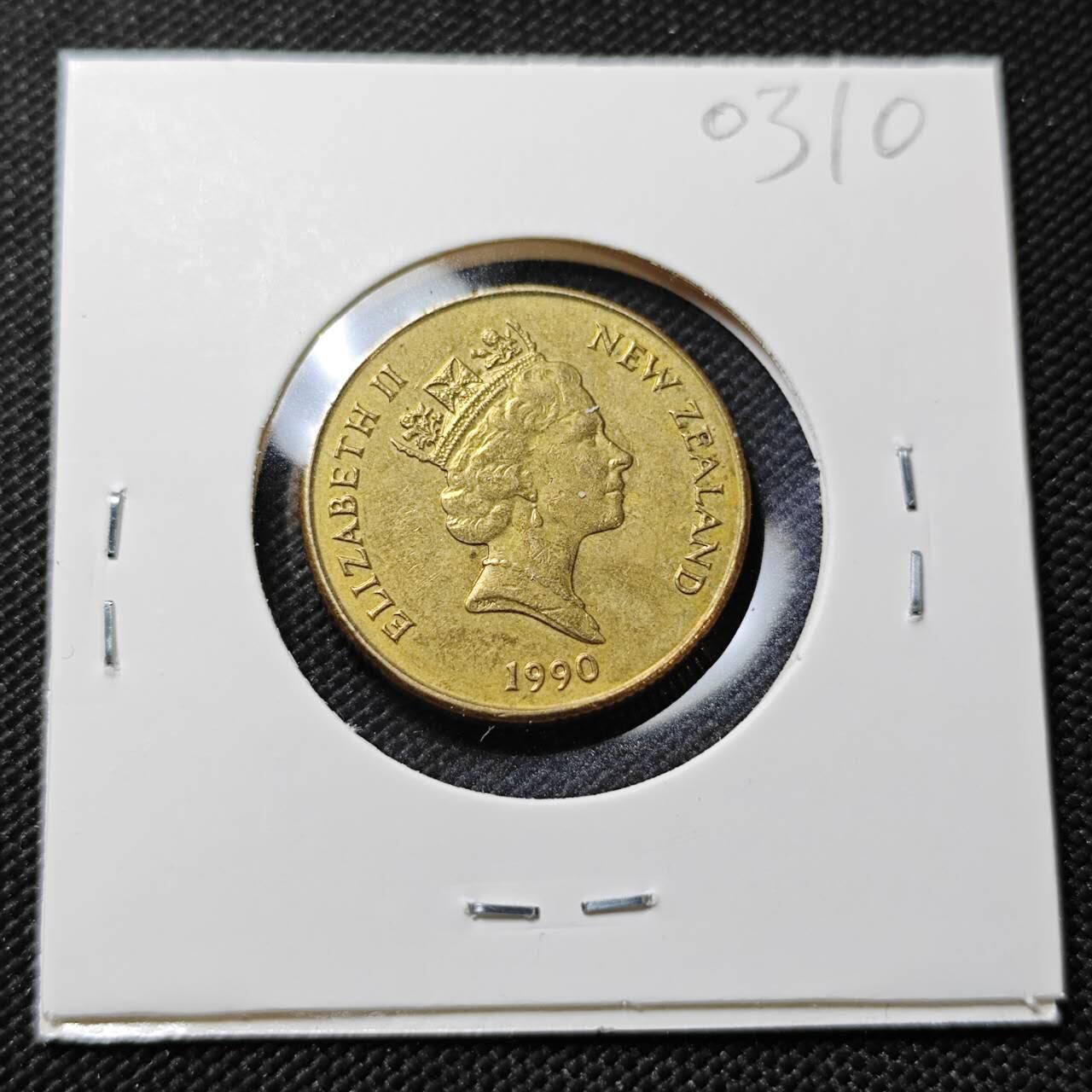 KK钱币收藏小铺   第403期 2月预留时间 周末发货  新西兰1元