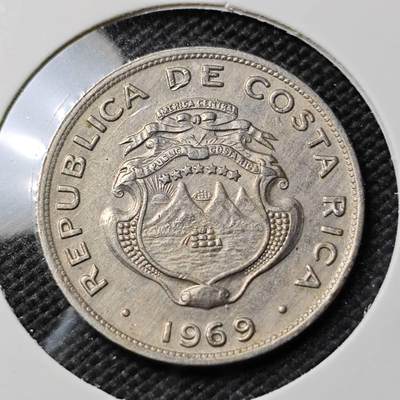 KK钱币收藏小铺   第403期 2月预留时间 周末发货 -  1969哥斯达黎加25分