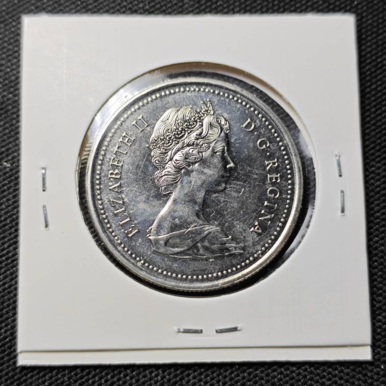 KK钱币收藏小铺   第402期 2月预留时间 周末发货  1973加拿大1元纪念币