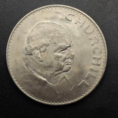  【淘币小摊】限时拍第八百七十九拍   克朗币邮币封场    每周一统一发货 - 英国1965年丘吉尔克朗纪念币