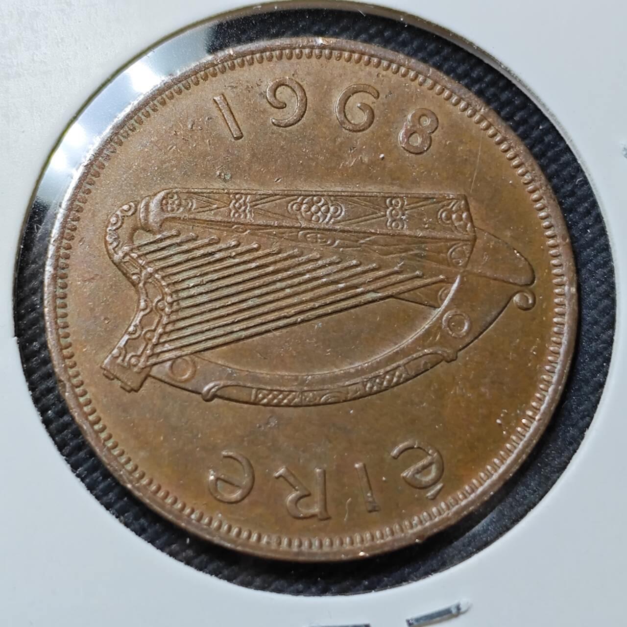 KK钱币收藏小铺   第403期 2月预留时间 周末发货  爱尔兰1便士铜币