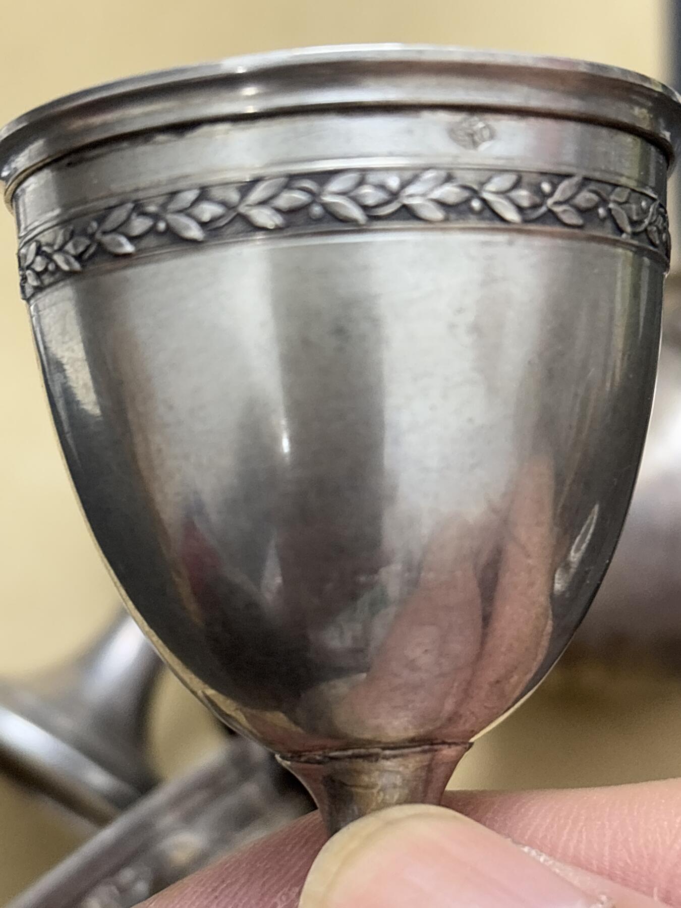 文馨钱币收藏第 296 场，长期接代拍业务 海外回流银杯四个 73 克