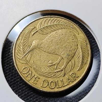 KK钱币收藏小铺   第402期 2月预留时间 周末发货 -  新西兰1元