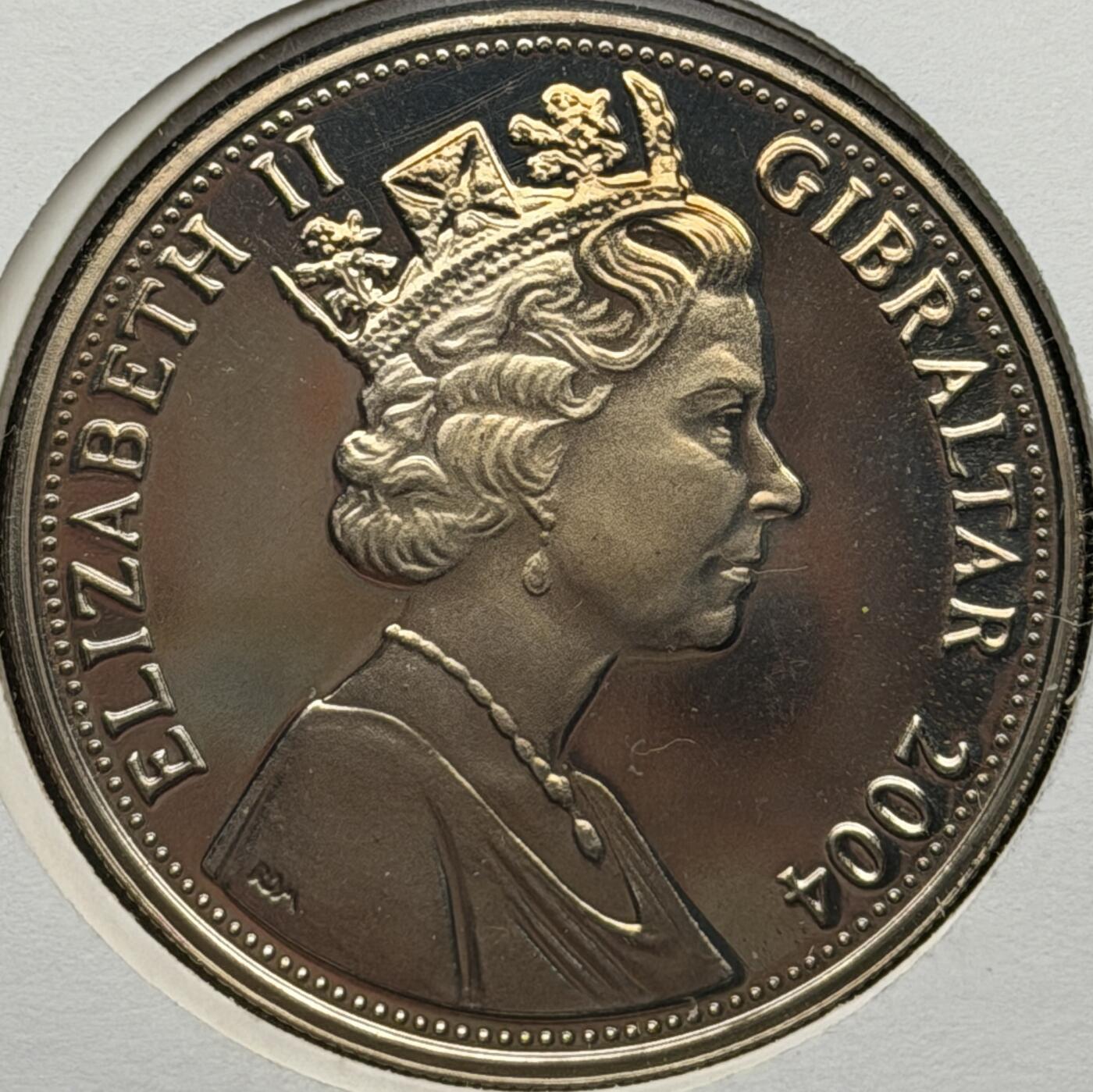 ＜星葵🌻钱币社＞硬币场·第71期·3月10日发货 〈邮币封〉直布罗陀2004年桑葚港1克朗彩色精制纪念币