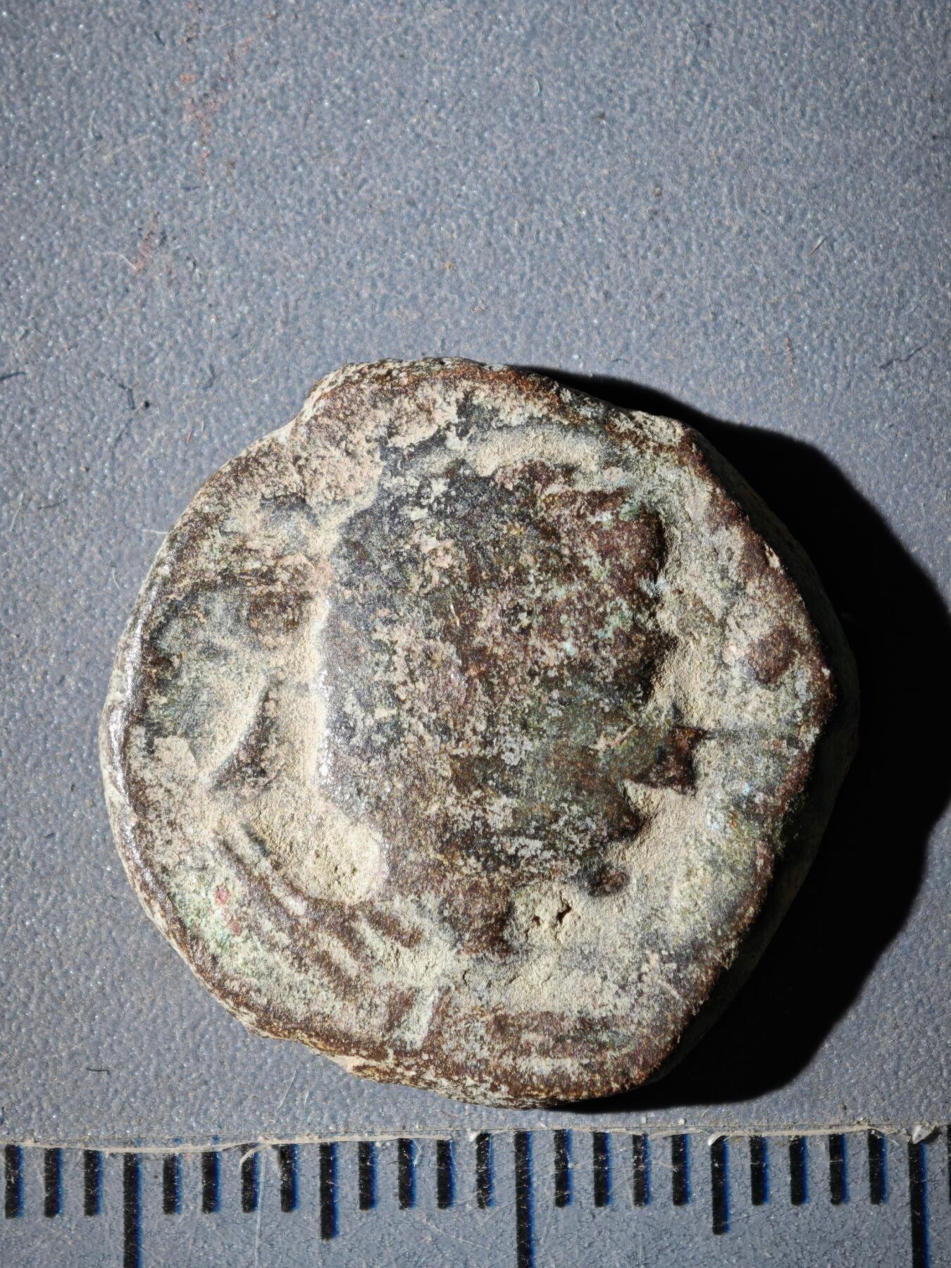 119期新疆红钱粟特钱币丝路钱币专场 C丘就缺王朝铜币