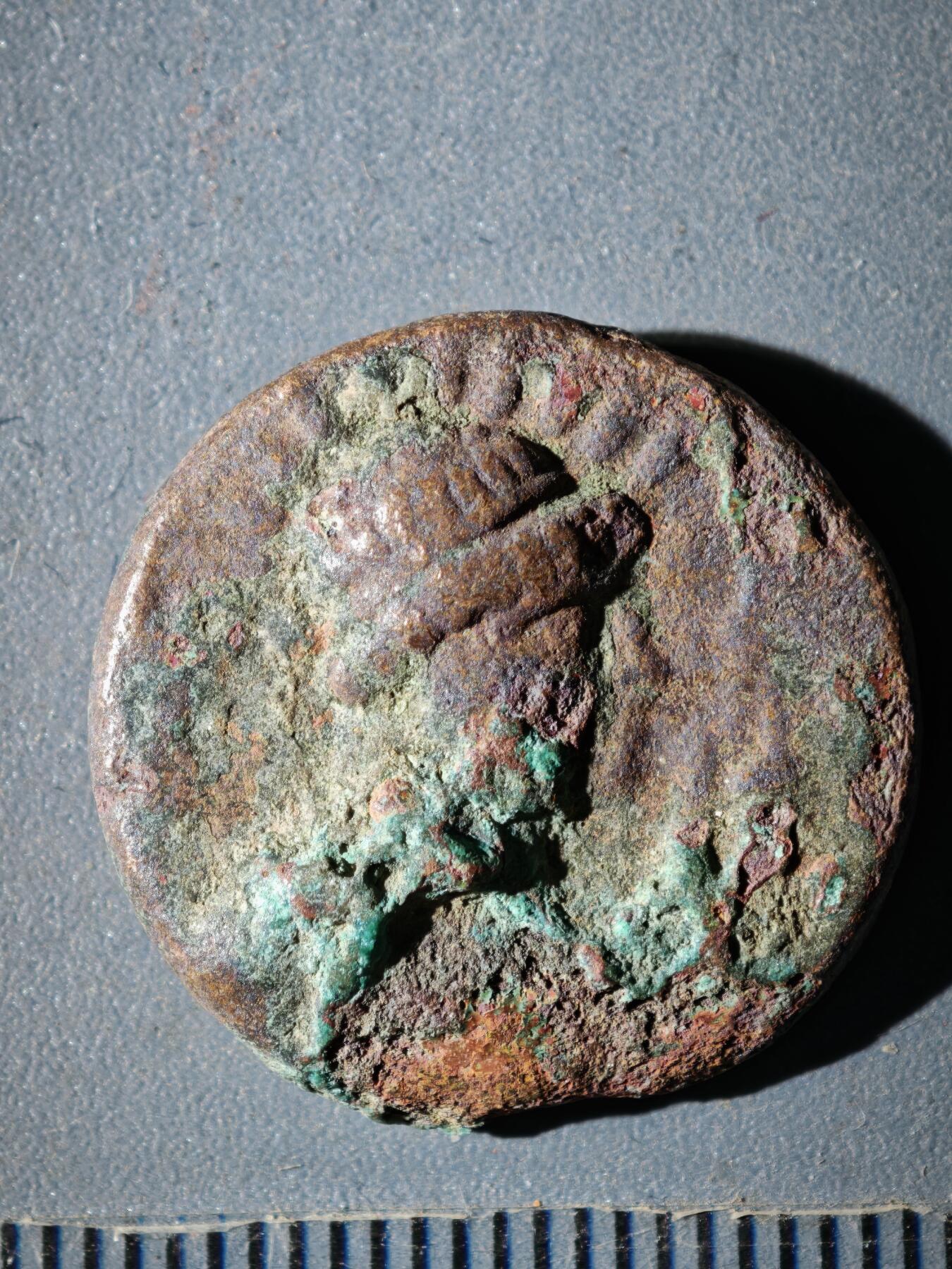 119期新疆红钱粟特钱币丝路钱币专场 F索特美加斯王朝铜币