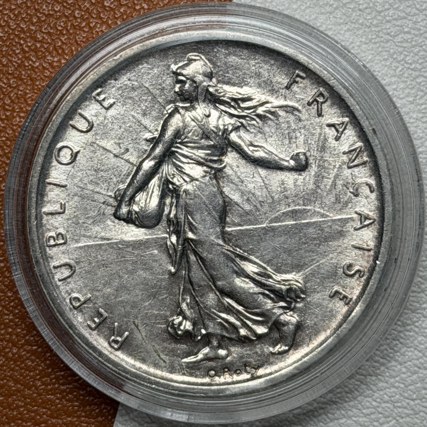 ＜星葵🌻钱币社＞硬币场·第71期·3月10日发货 法国1960年播种女神5法郎银币