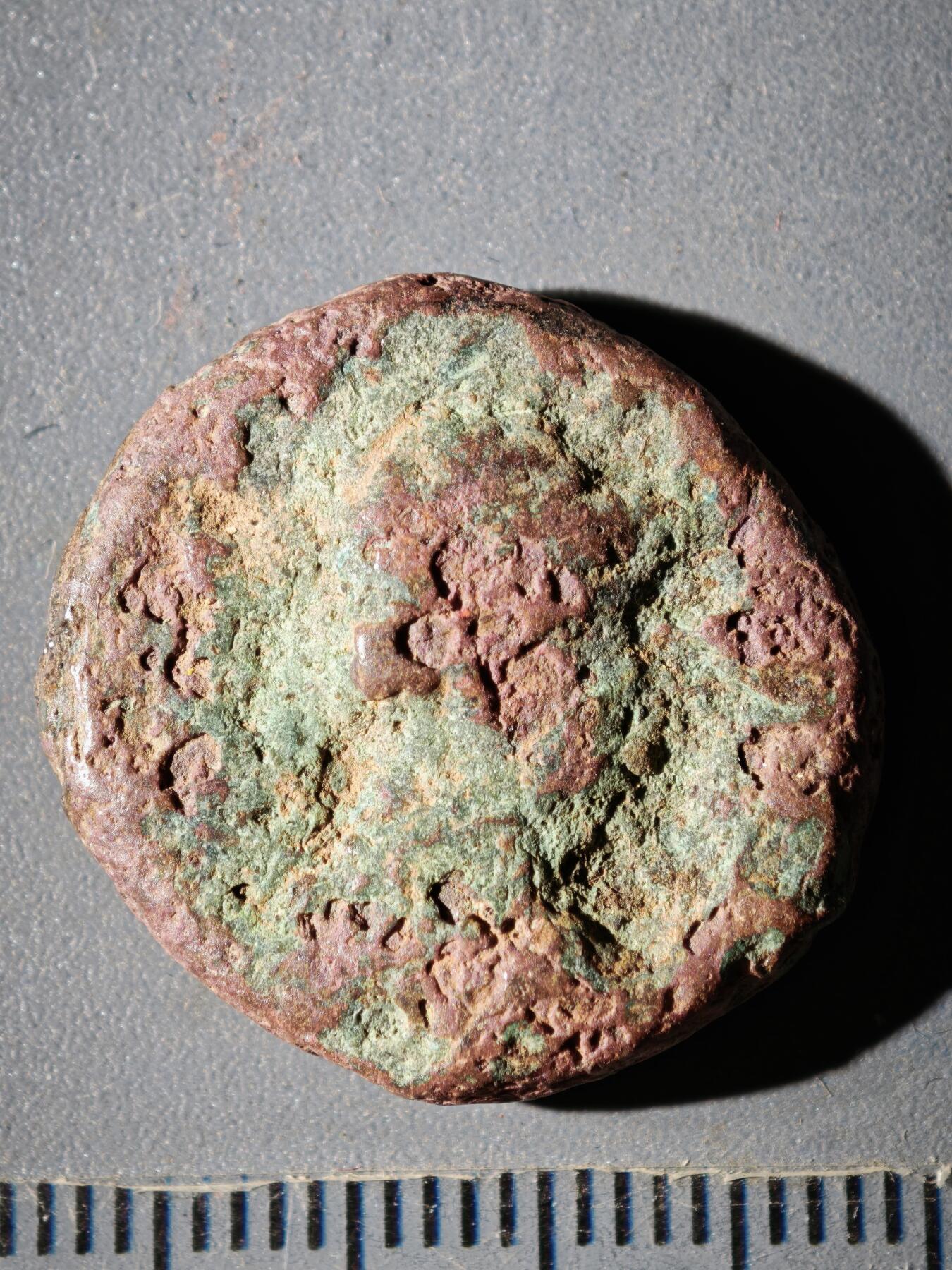 119期新疆红钱粟特钱币丝路钱币专场 F索特美加斯王朝铜币