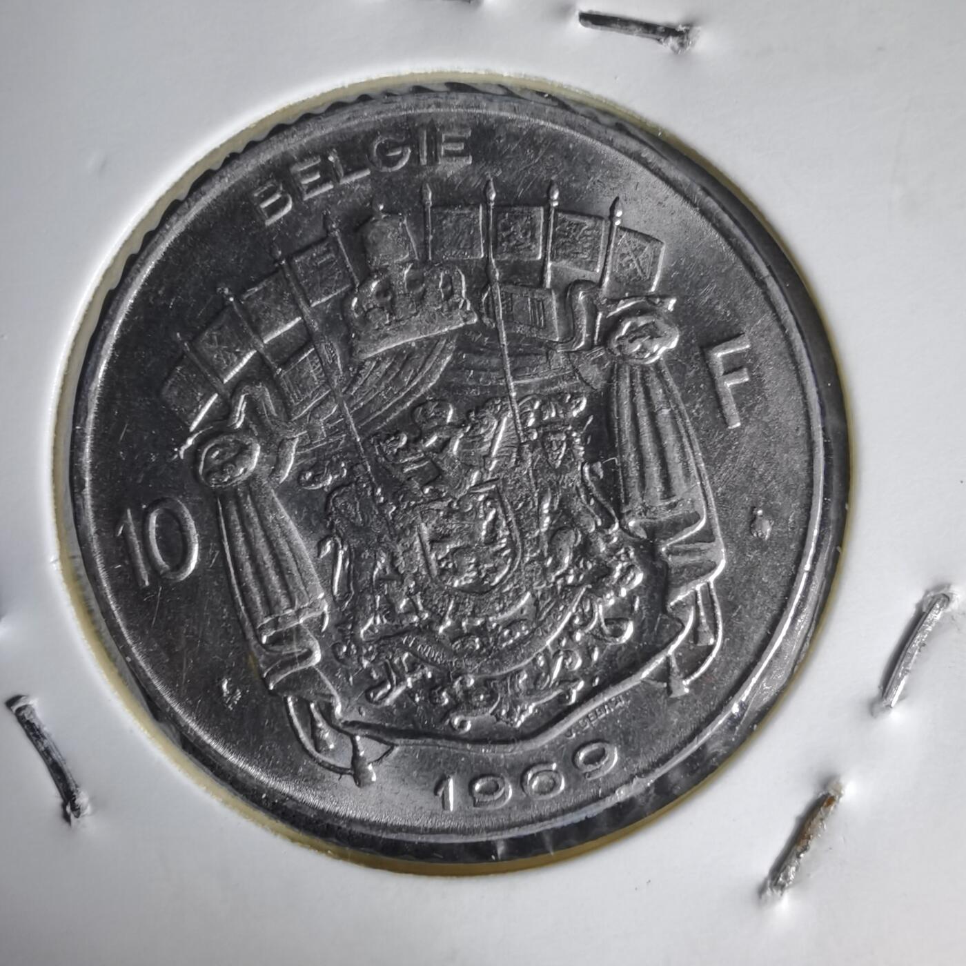 沼泽如烟--第1014场 比利时1969年10法郎