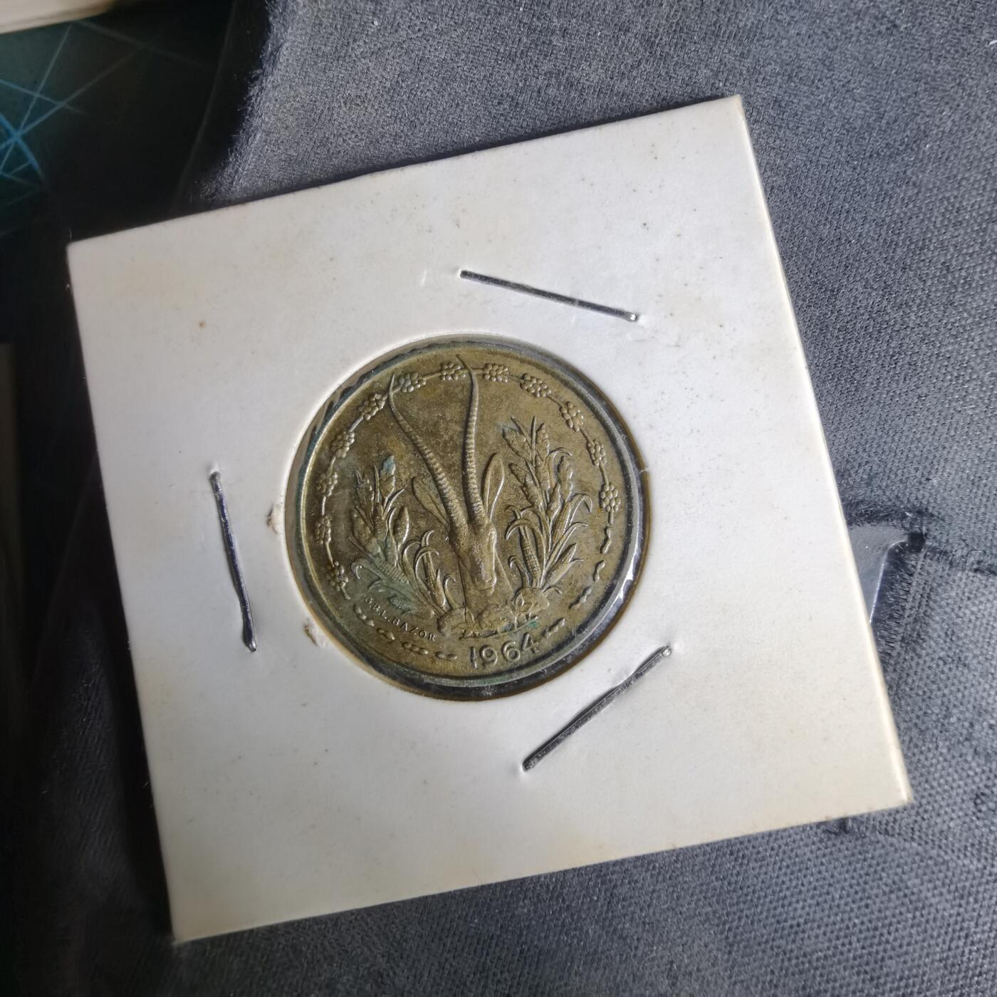 沼泽如烟--第1014场 西非1964年10法郎