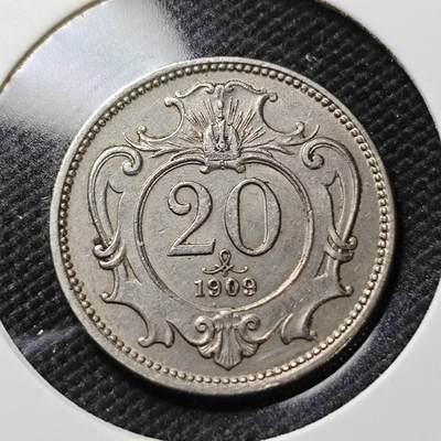 KK钱币收藏小铺   第403期 2月预留时间 周末发货 -  奥地利20格罗申镍币