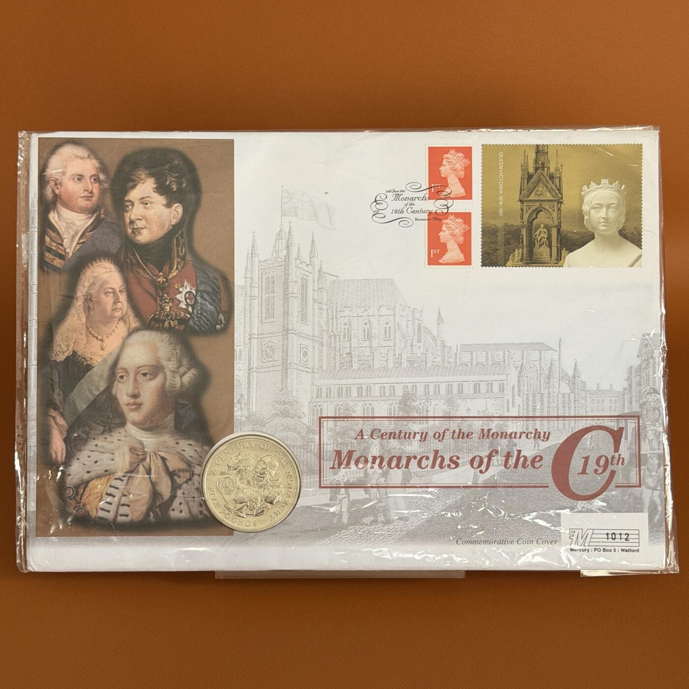 ＜星葵🌻钱币社＞硬币场·第71期·3月10日发货 〈邮币封〉根西岛2001年君主制百年史·19世纪5镑克朗型纪念币