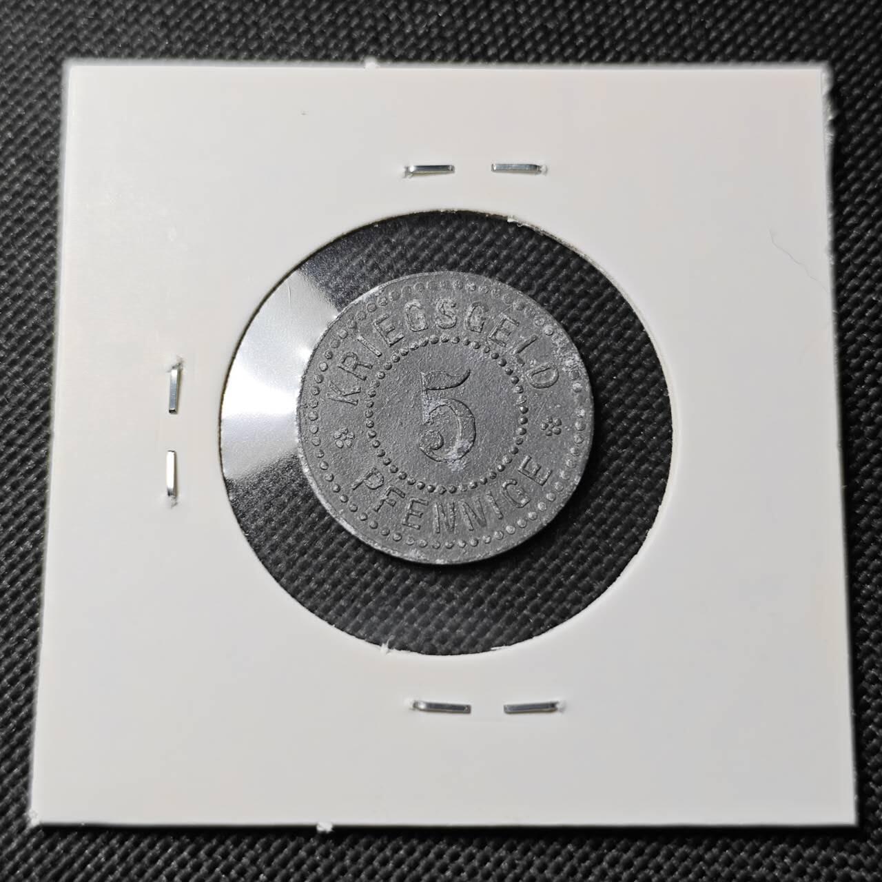 KK钱币收藏小铺   第403期 2月预留时间 周末发货  徳紧5芬尼