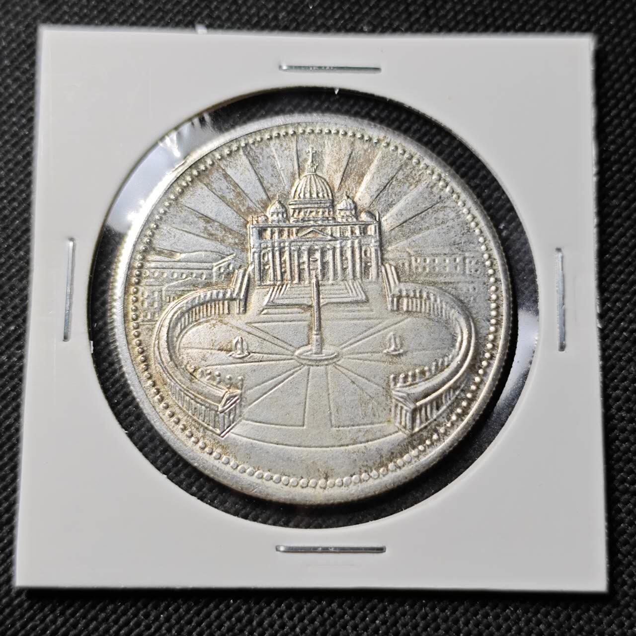 KK钱币收藏小铺   第403期 2月预留时间 周末发货  梵蒂冈镀银章