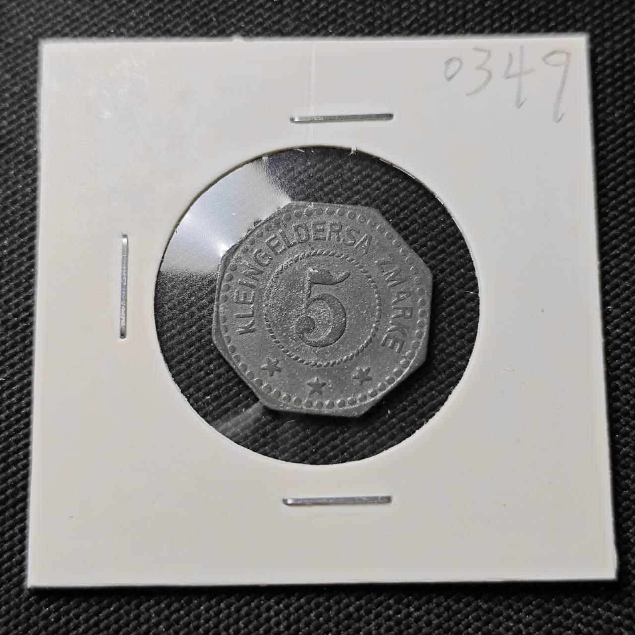 KK钱币收藏小铺   第403期 2月预留时间 周末发货  徳紧5芬尼代币