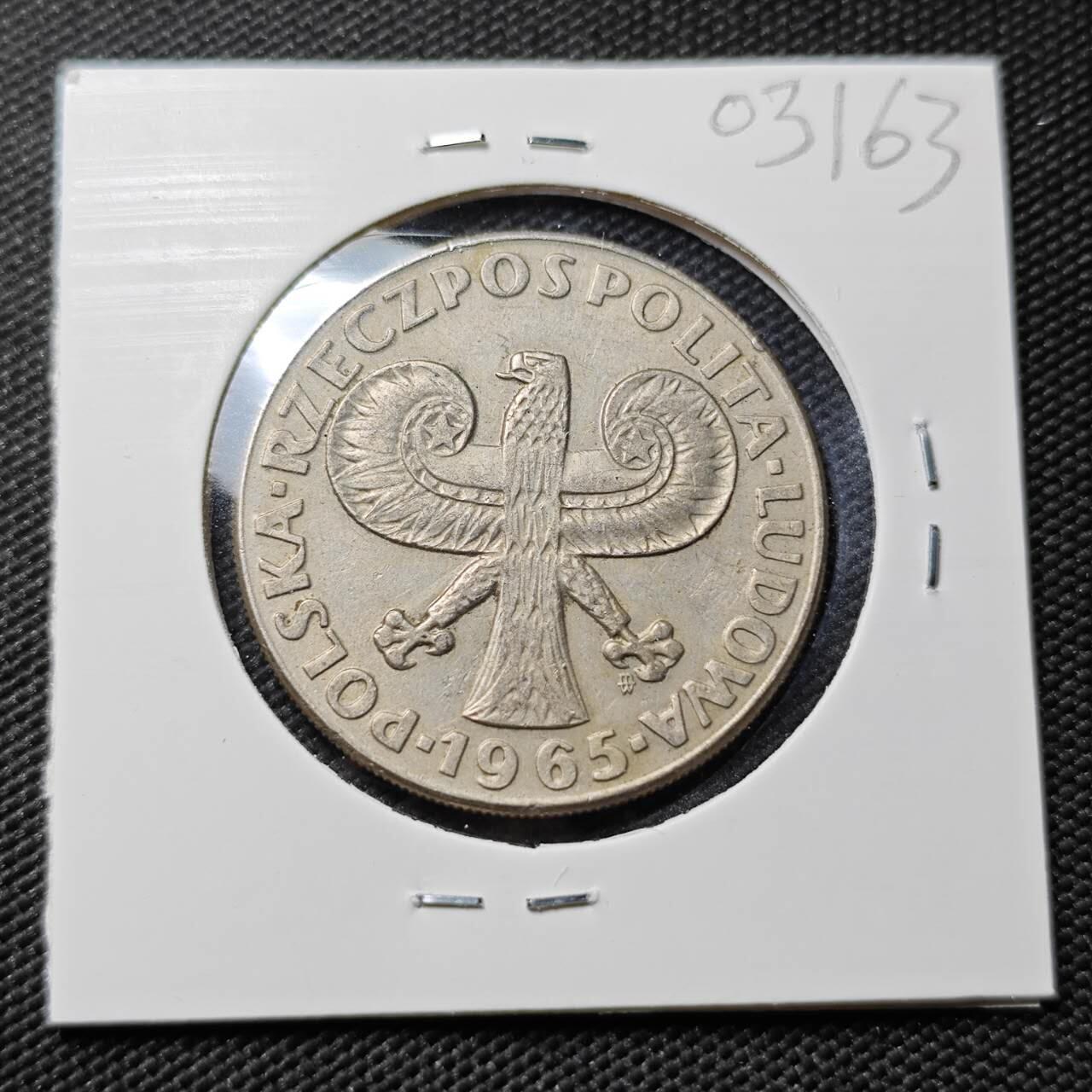 KK钱币收藏小铺   第403期 2月预留时间 周末发货  1965波兰10兹罗提纪念币