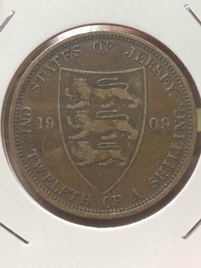 2026年第三十四场(总第二百零三场）外国精品纸夹币场(免佣金) - 英属泽西岛🇯🇪1909年1/12先令(爱德华七世时期)