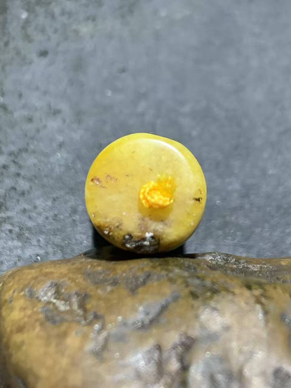 天然乌克兰蜜蜡随形通货隔片一组，