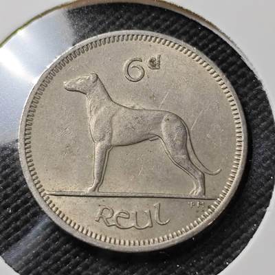 KK钱币收藏小铺   第403期 2月预留时间 周末发货 -  爱尔兰6便士铜币