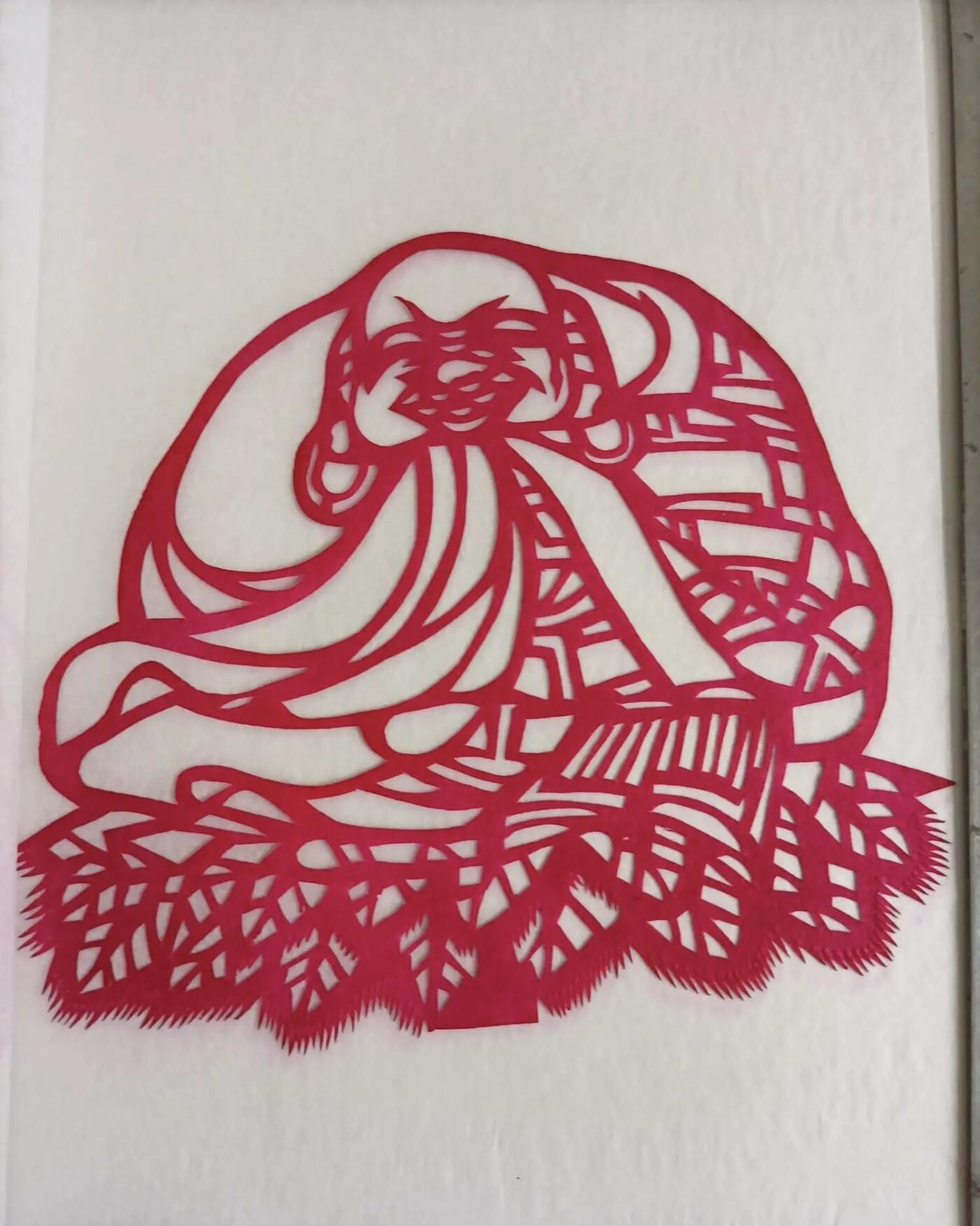 江南站杂件场 剪纸一副