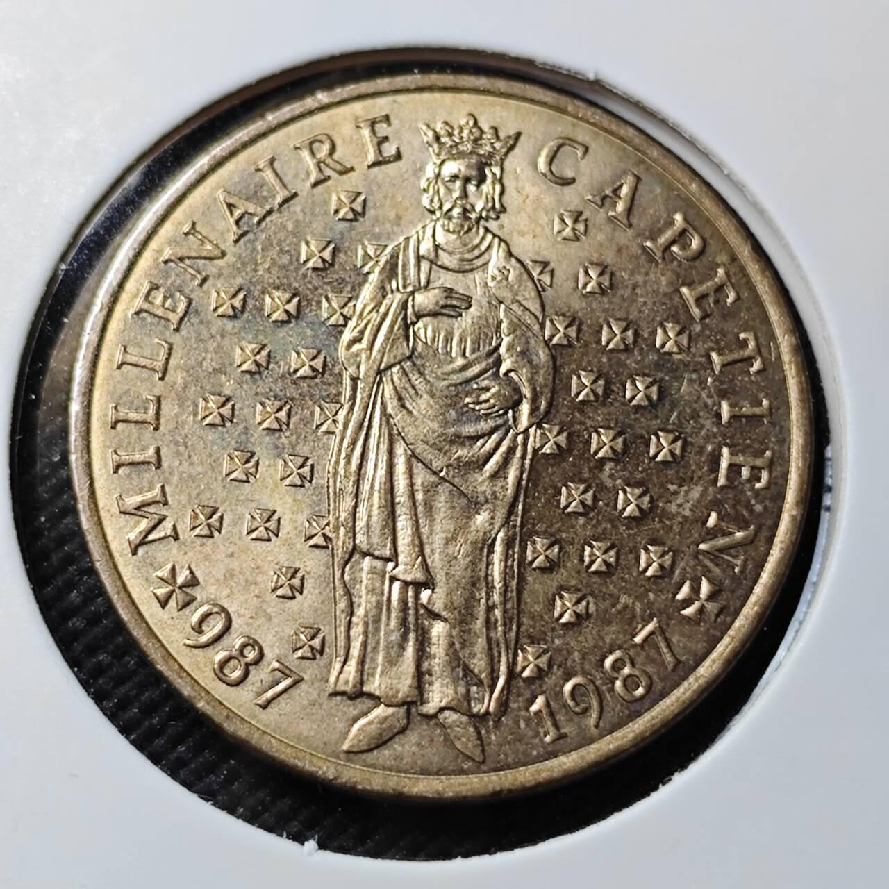 KK钱币收藏小铺   第403期 2月预留时间 周末发货  法国10法郎纪念币 好品