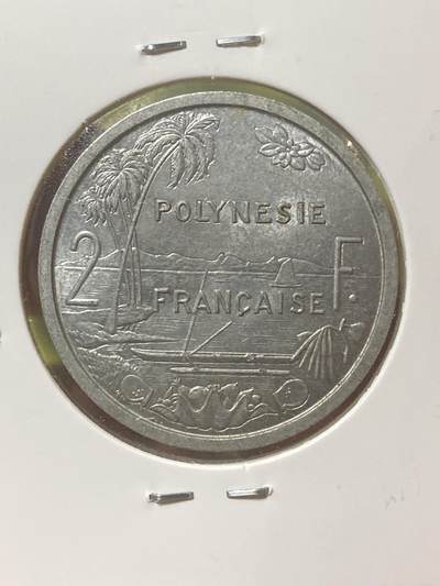 2026年第三十四场(总第二百零三场）外国精品纸夹币场(免佣金) - 法属波利尼西亚🇵🇫1965单年份2法郎(第一套流通硬币，Owl–猫头鹰标)