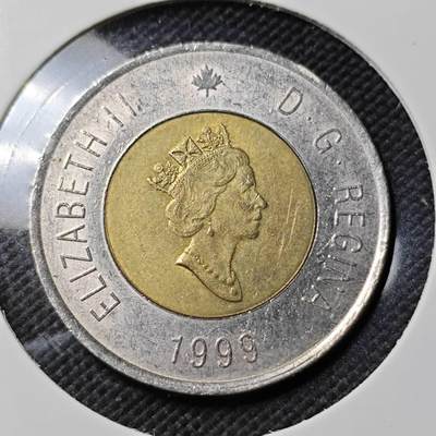 KK钱币收藏小铺   第403期 2月预留时间 周末发货 - 1999加拿大2元