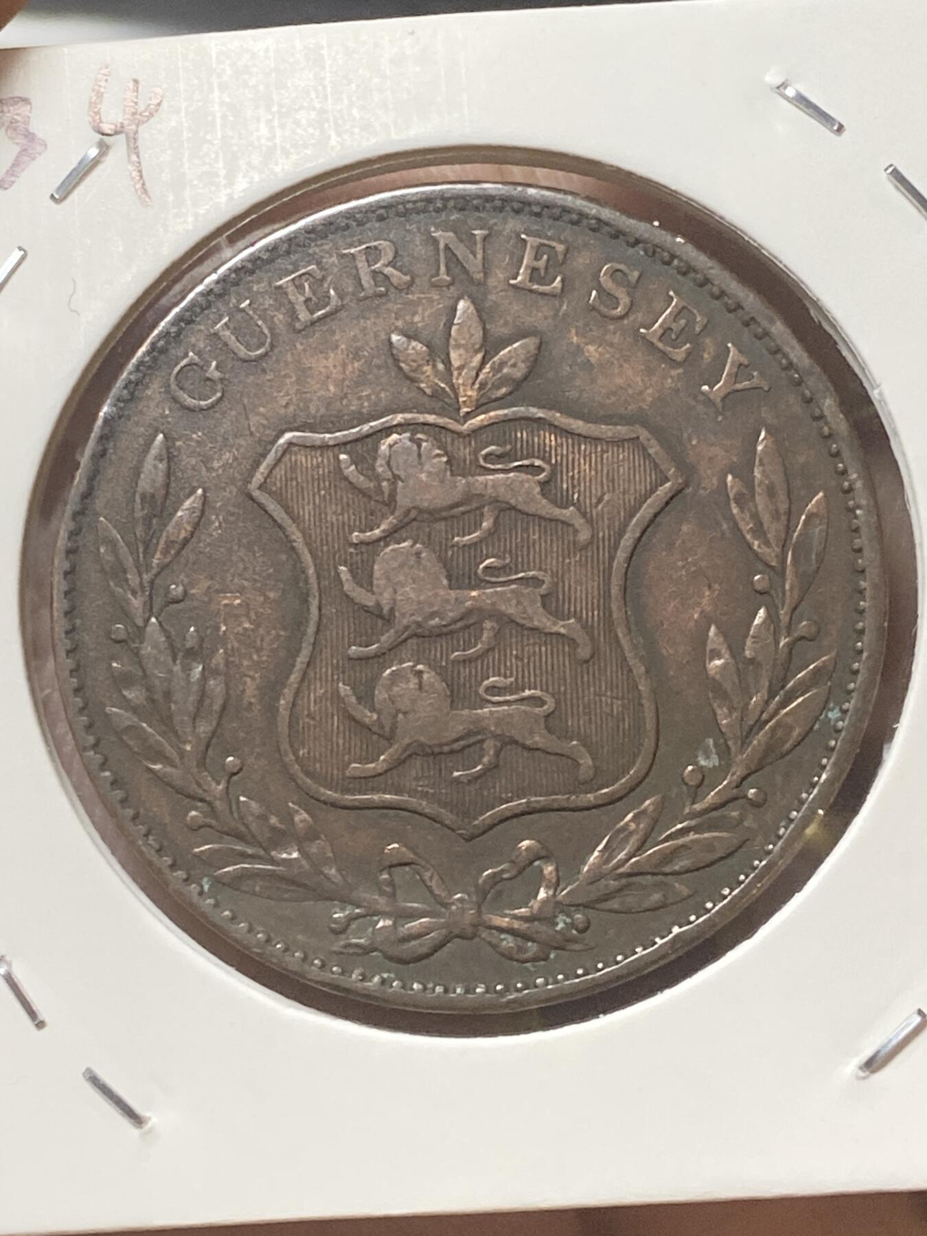 2026年第三十四场(总第二百零三场）外国精品纸夹币场(免佣金) 厚重流通好品–英属根西岛🇬🇬1834年8道布(威廉四世时期，第一版8道布)