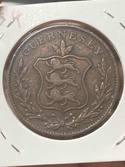 2026年第三十四场(总第二百零三场）外国精品纸夹币场(免佣金) - 厚重流通好品–英属根西岛🇬🇬1834年8道布(威廉四世时期，第一版8道布)