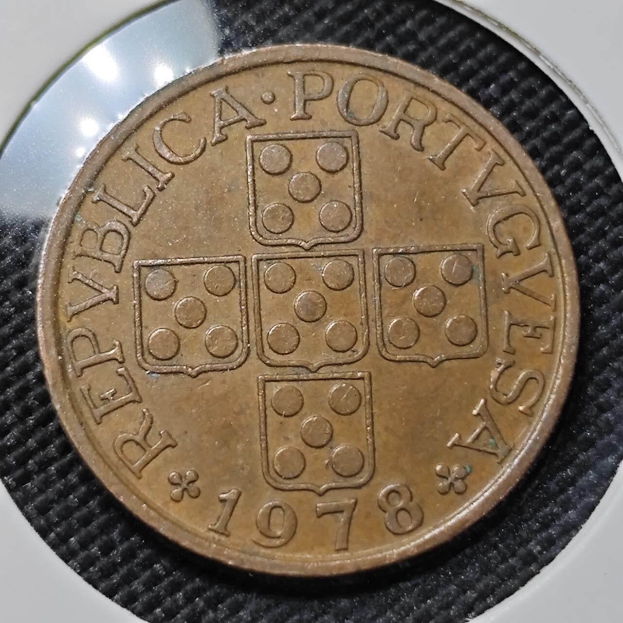 KK钱币收藏小铺   第403期 2月预留时间 周末发货  1978葡萄牙50分铜币