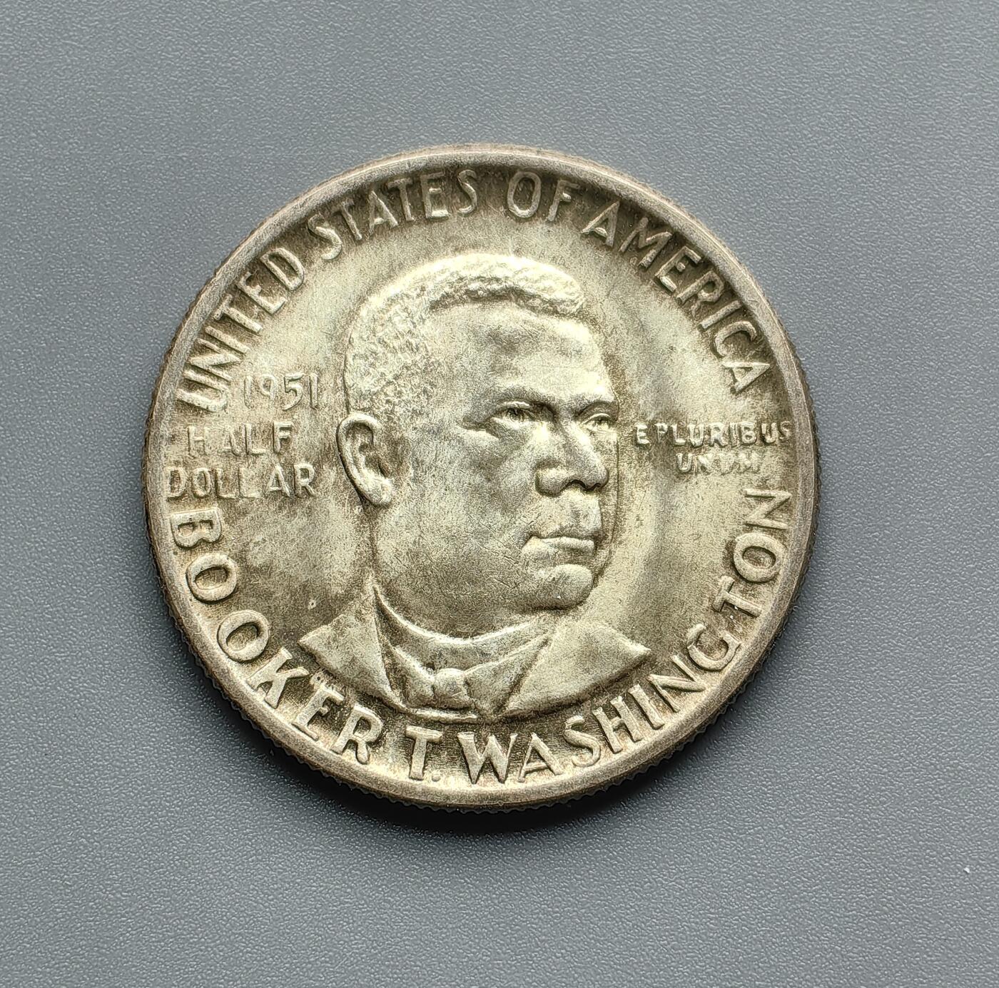 《崇甫堂》—外币小精品专场⑨ 美国1951年布克50美分银币 KM#198