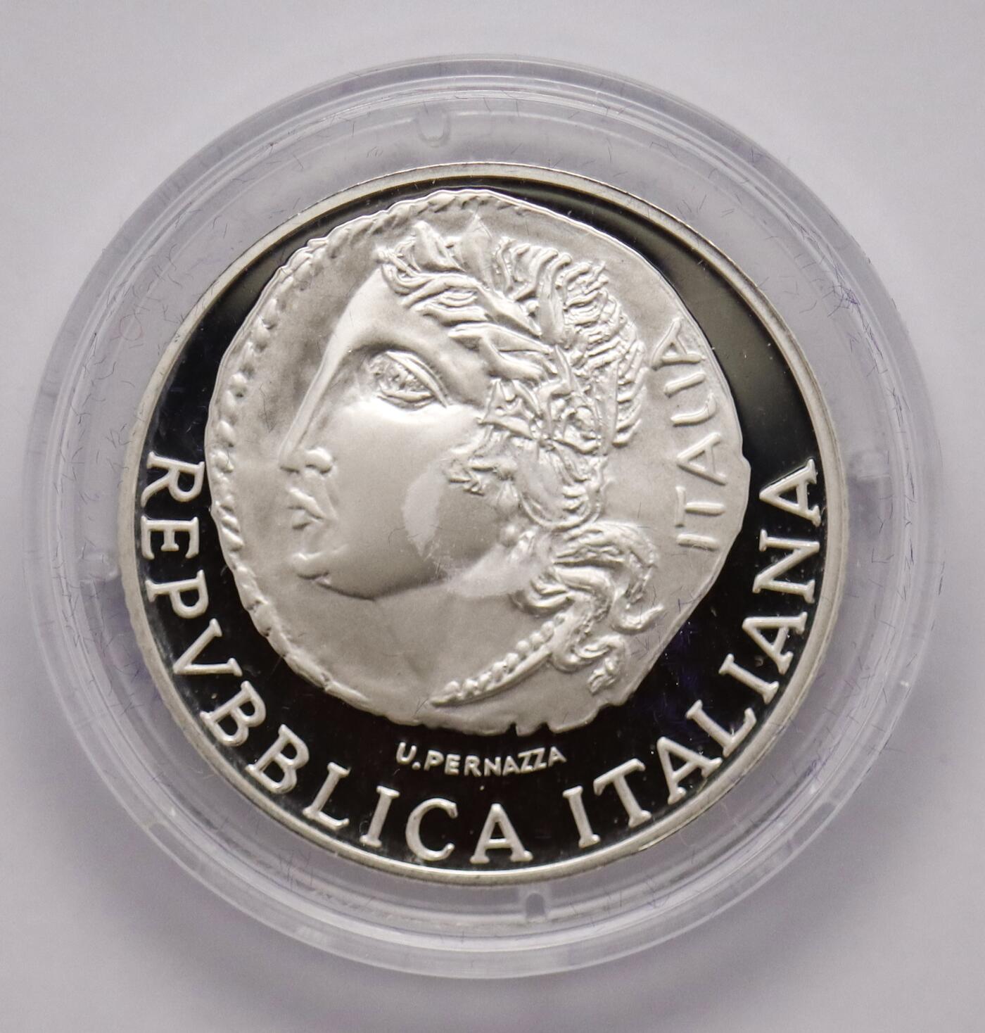 观钱近现代机制币拍卖No.003  意大利 1999 年罗马国家博物馆 2000 里拉纪念银币