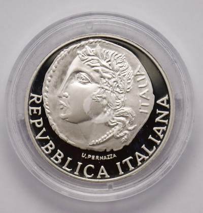 观钱近现代机制币拍卖No.003  - 意大利 1999 年罗马国家博物馆 2000 里拉纪念银币