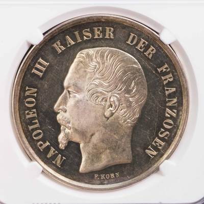 NGC-MS62 1860德国法兰克福2泰勒银样 唯一亚军 - NGC-MS62 1860德国法兰克福2泰勒银样 唯一亚军