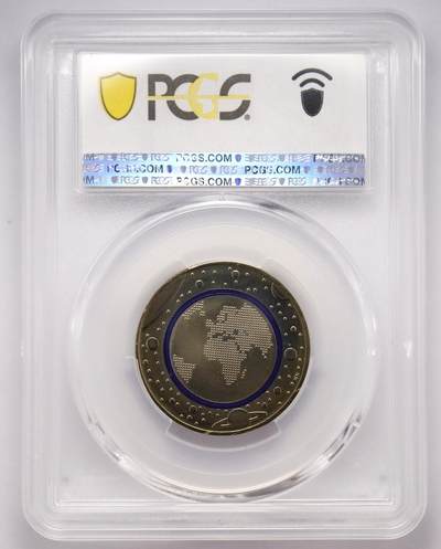 观钱近现代机制币拍卖No.003  德国 2016 年 “行星地球” 5 欧元双色纪念币 PCGS MS66