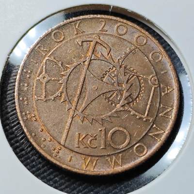 KK钱币收藏小铺   第402期 2月预留时间 周末发货 -  捷克10克朗纪念币