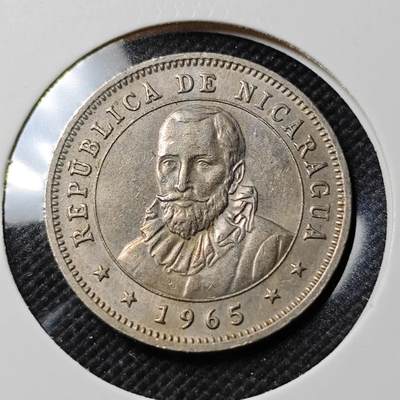 KK钱币收藏小铺   第403期 2月预留时间 周末发货 - 1965尼加拉瓜25分 深打