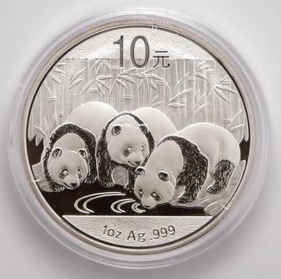 观钱近现代机制币拍卖No.003  - 2013 年版中国熊猫 1 盎司普制银币