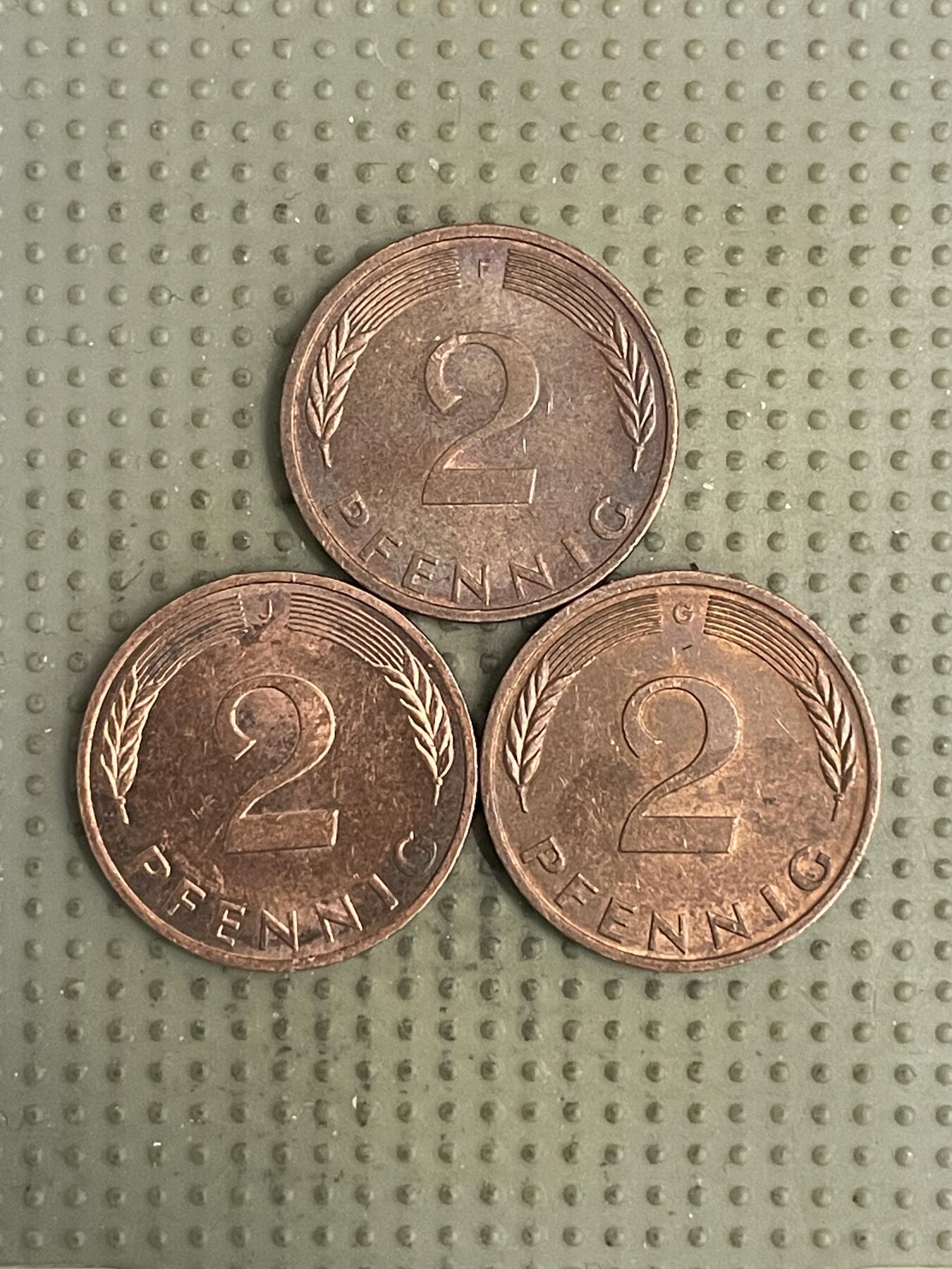 2026年第30场各国散币拍卖（总第180场） 德国2芬尼3枚