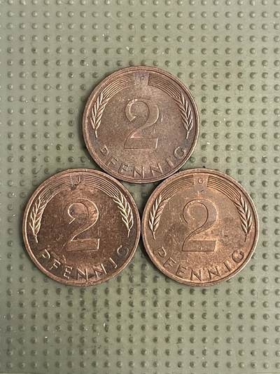 2026年第30场各国散币拍卖（总第180场） - 德国2芬尼3枚