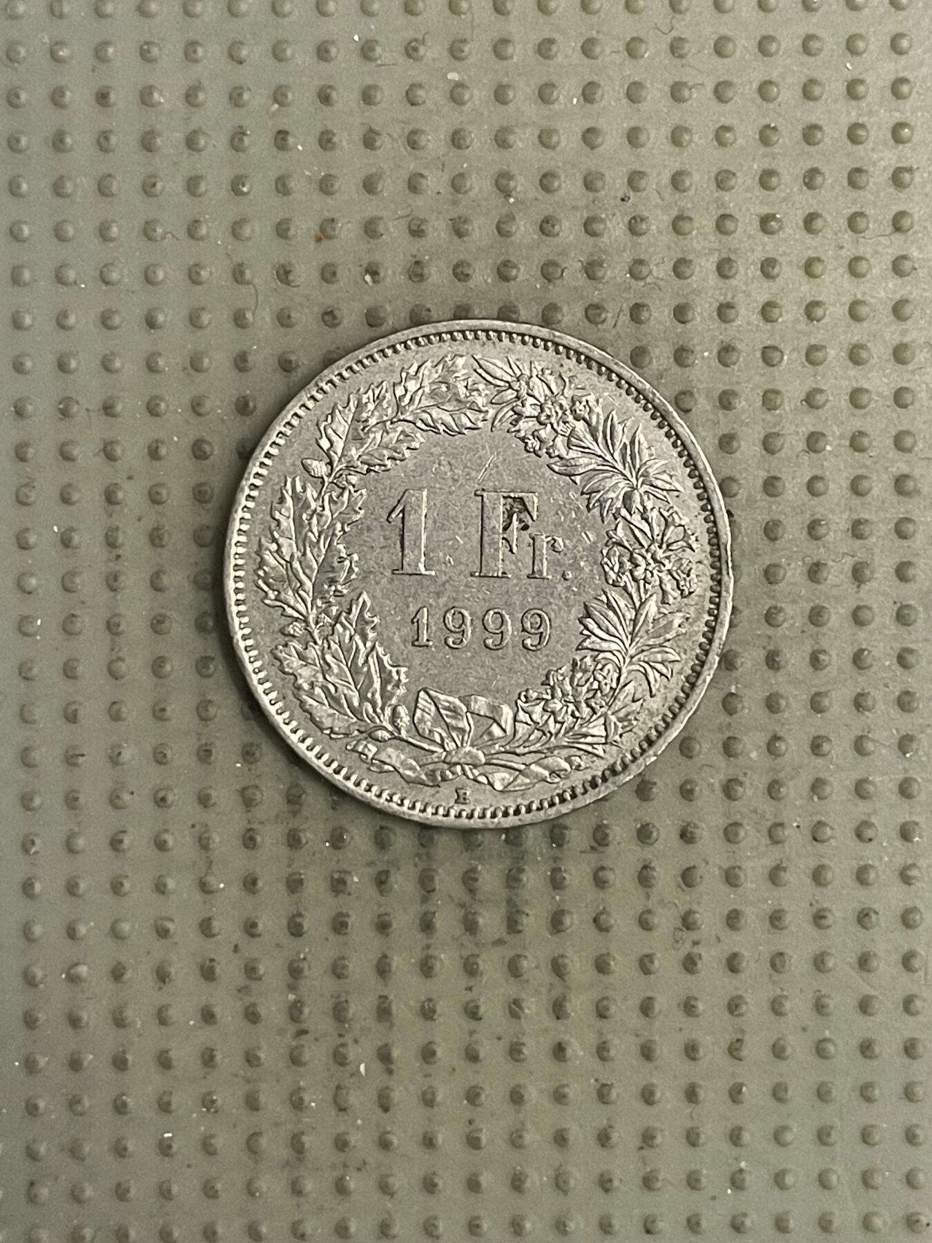 2026年第30场各国散币拍卖（总第180场） 瑞士1999年1法郎