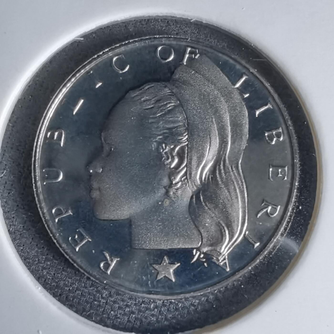 沼泽如烟--第1016场 利比里亚1978年十分精制币